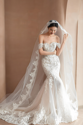 婚礼礼服：如何选择鱼尾婚纱