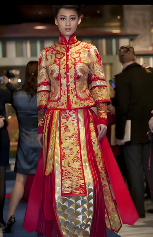 中式礼服中的传统文化元素